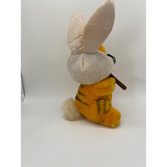 Rare 1981 Easter Bunny Garfield Plush: Vintage Cartoon Cat Collectible by Dakin - Picture 4 of 10